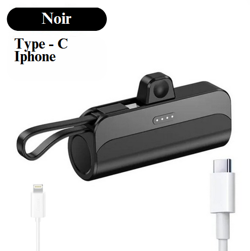 Mini batterie externe  type-c, pour iPhone, Samsung, Huawei